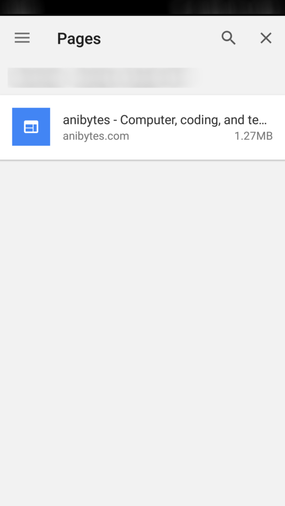 offline browsing in chrome