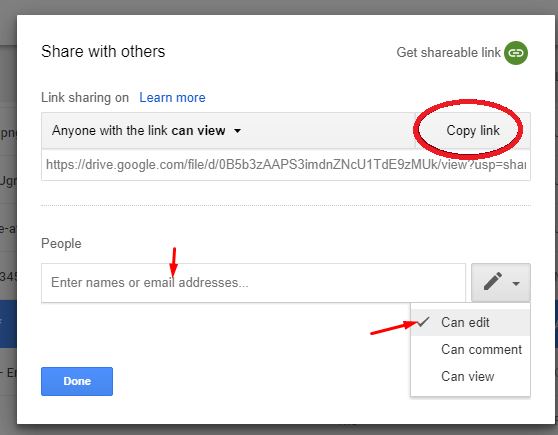 Instantly Share editable Document files