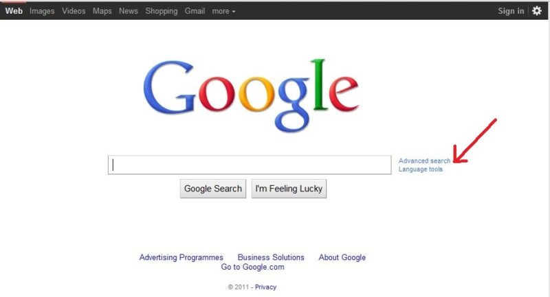 Roll back to Google Advanced Search